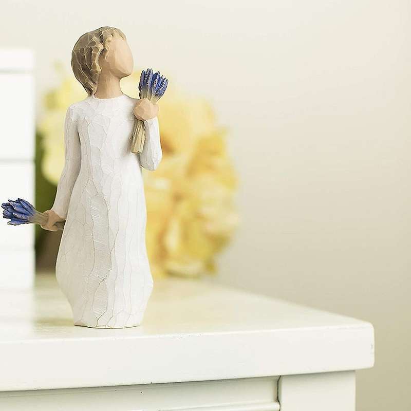 Bouquet Boys Miniature Statues Resin Crafts Valentine's Day Gift