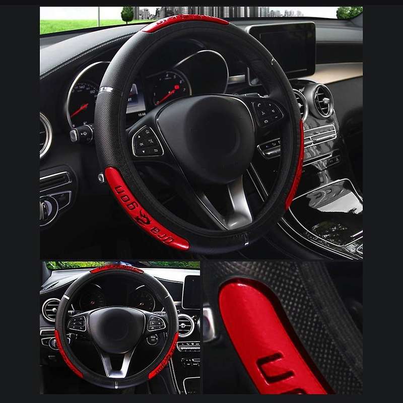 Car Steering Wheel Cover Suitable 37-38cm Auto Decoration Blue