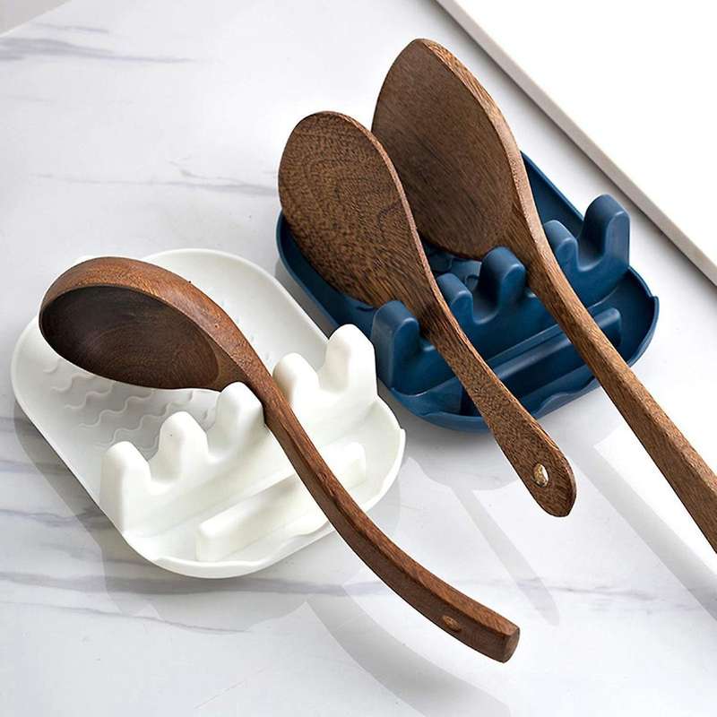 Utensil Rest With, Spoon Rest Lid Holder, Spoon Rack White