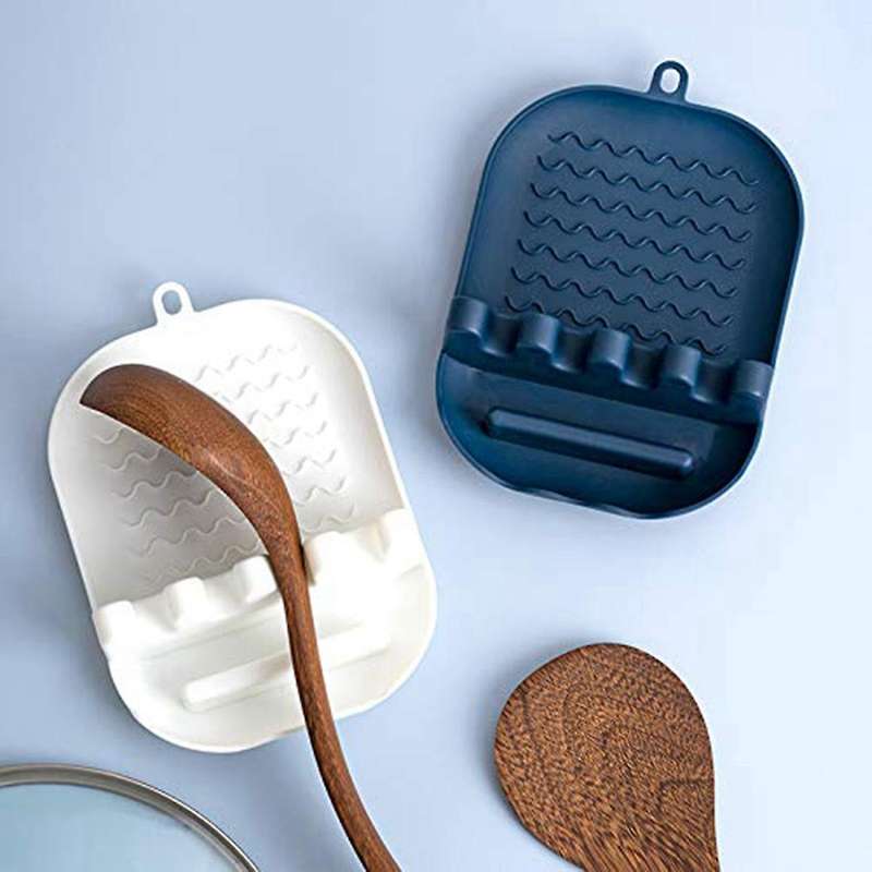 Utensil Rest With, Spoon Rest Lid Holder, Spoon Rack White