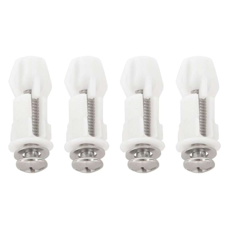 Toilet Seat Hinges Screws Wc Hole Fixing Easy Installation 8 Pack