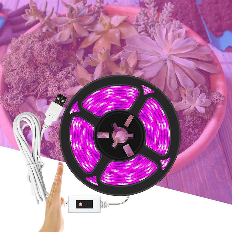 Led Full Spectrum Grow Light Strip 2m Usb Plant Lamp 5v -2 M