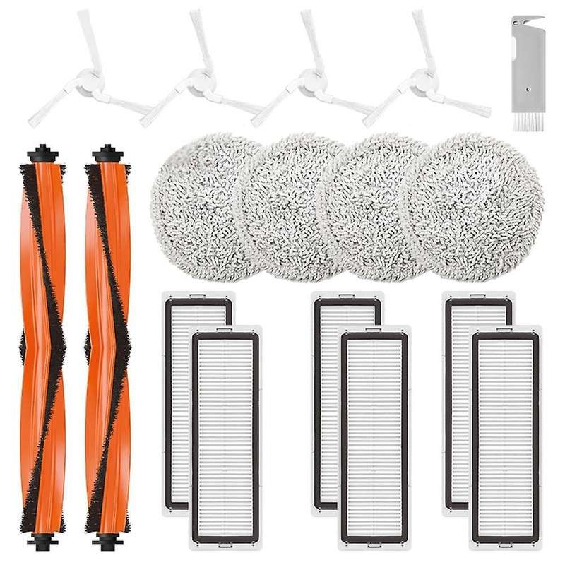 17pcs Main Side Brush Hepa Filter Mop Cloth for Xiaomi Stytj06zhm