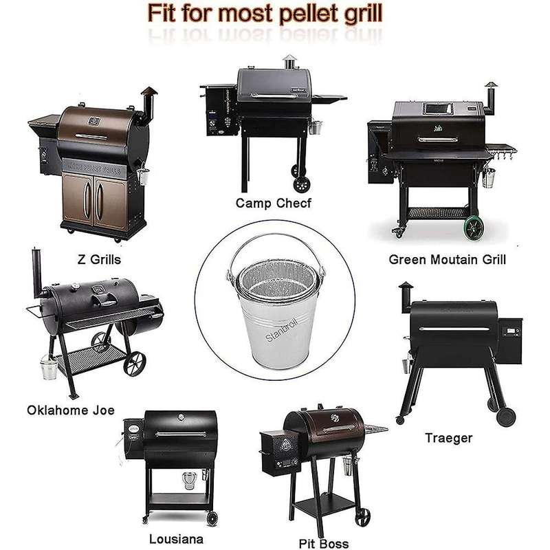 Grease Bucket Liners for Traeger Wood Fired Pellet Bbq Grill 10 Pack