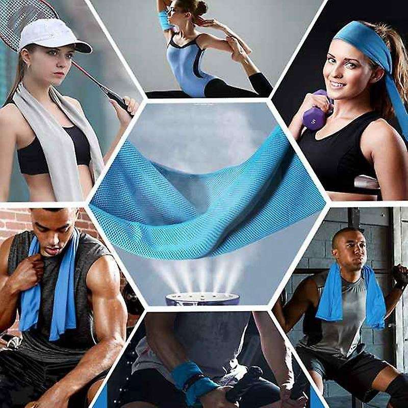 5pcs Sport Cooling Towel for Gym Swimming Yoga Running 30x100cm