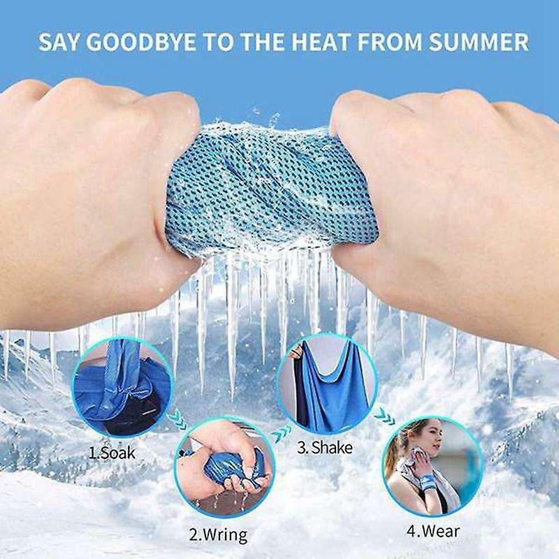5pcs Sport Cooling Towel for Gym Swimming Yoga Running 30x100cm