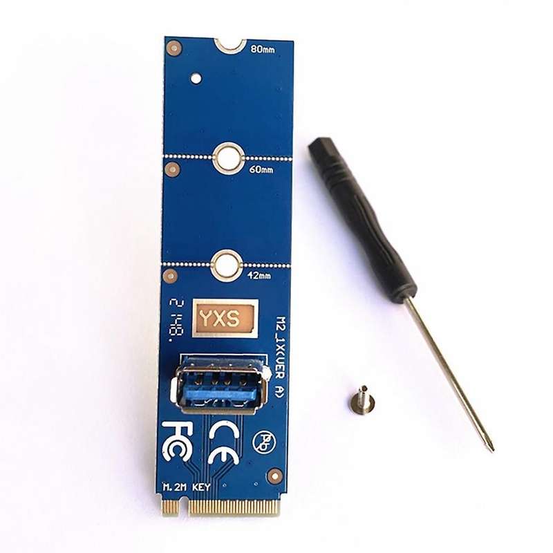 2pcs M.2 to Pci-e X16 Ngff Slot Adapter Card Graphics Adapter Card