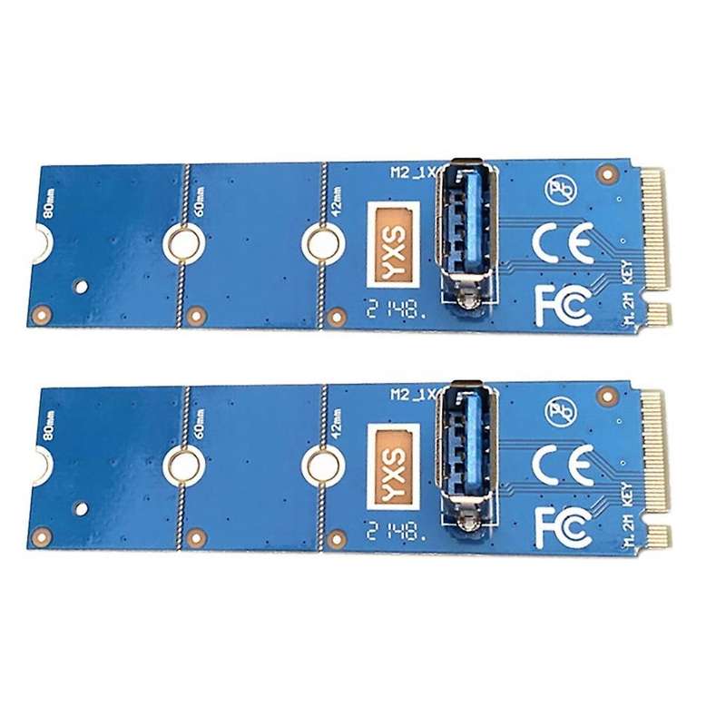 2pcs M.2 to Pci-e X16 Ngff Slot Adapter Card Graphics Adapter Card