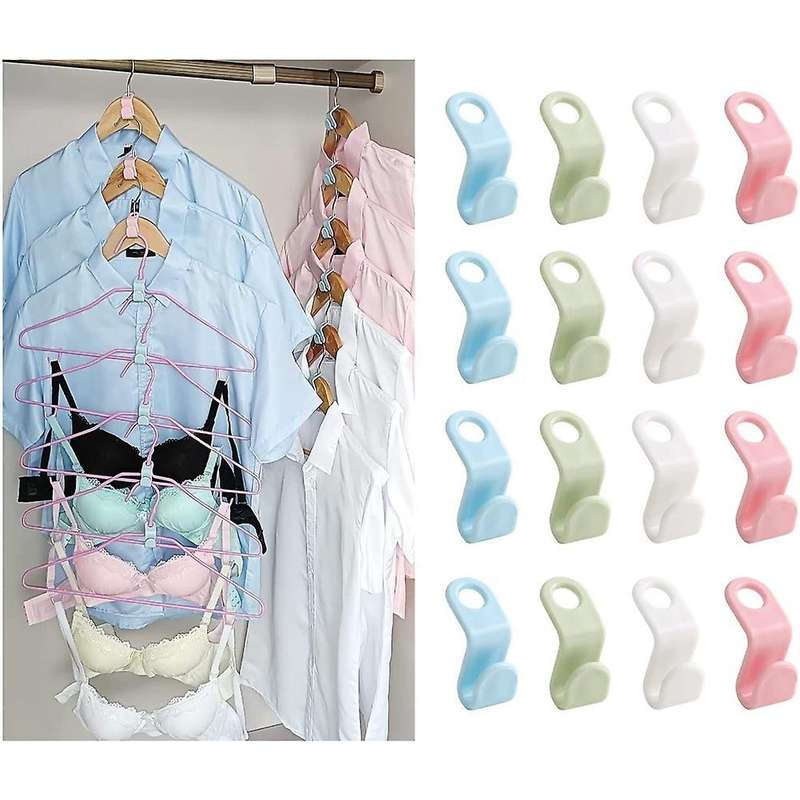 Clothes Hanger Connector Hooks 100pcs, Thicken, Used In Closet Space