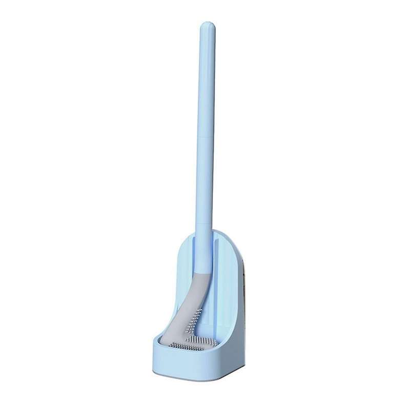 Golf Head Silicone Toilet Brush Cleaner Cleaning Brushes, Blue