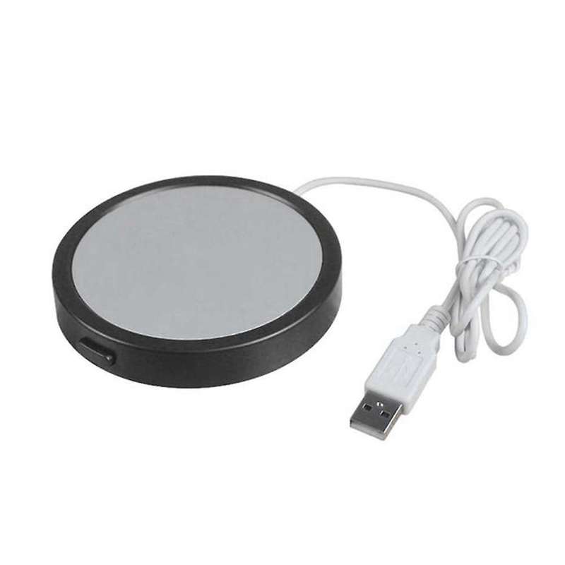 10w Cup Heater Coaster for Tea Mug Pad Rechargeable Usb Warmer -black