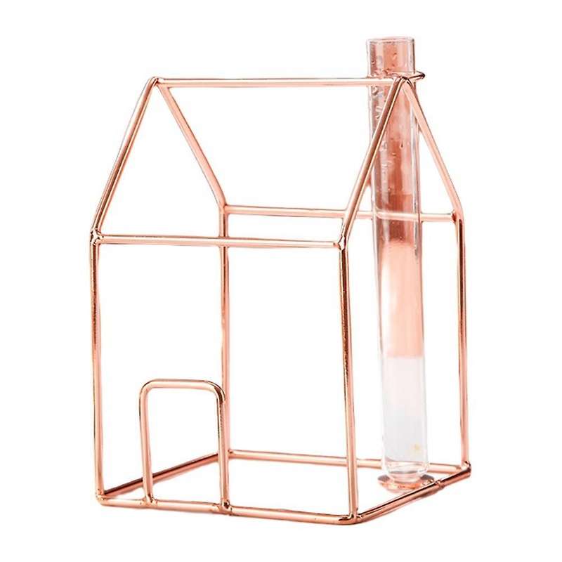 Eurpure Style Creative House Glass Vase Decoration Home, Rose Gold