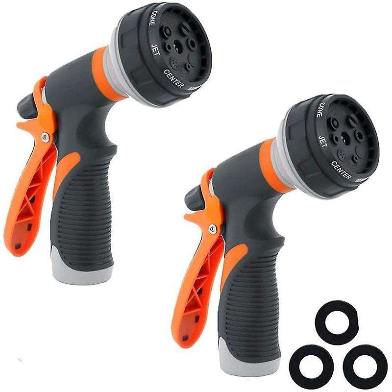 Garden Hose Nozzle High Pressure Heavy Duty 8 Pattern, 5 Pieces