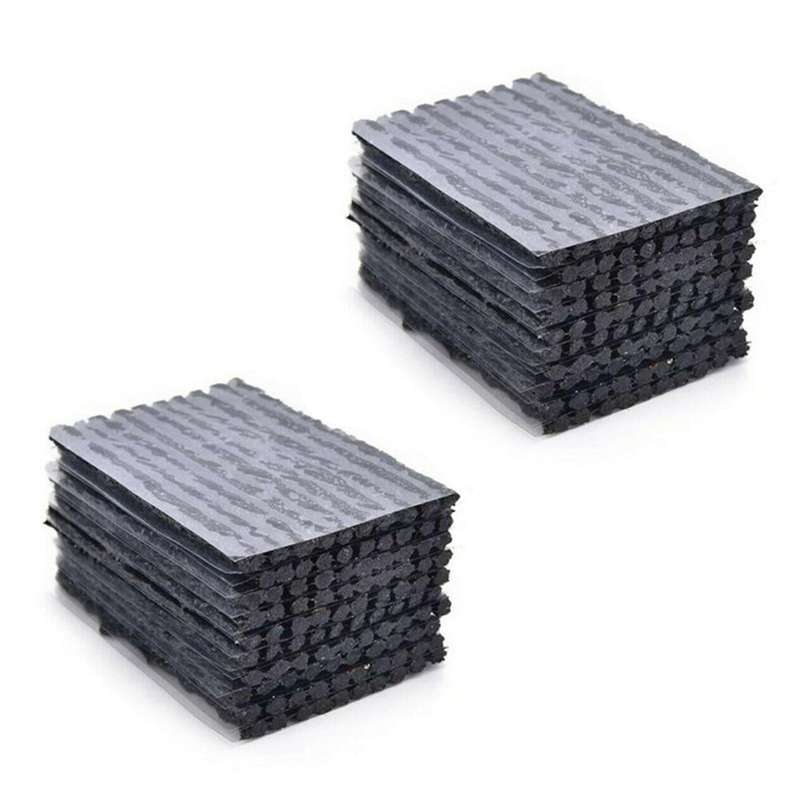 50pcs Car Bike Tyre Tubeless Seal Strip Plug Tire Puncture Repair Kit