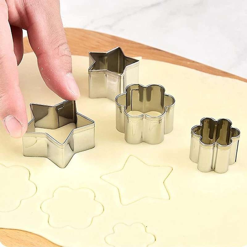 Cookie Cutters Set, 30 Pcs Stainless Steel Biscuit Cutters Donut