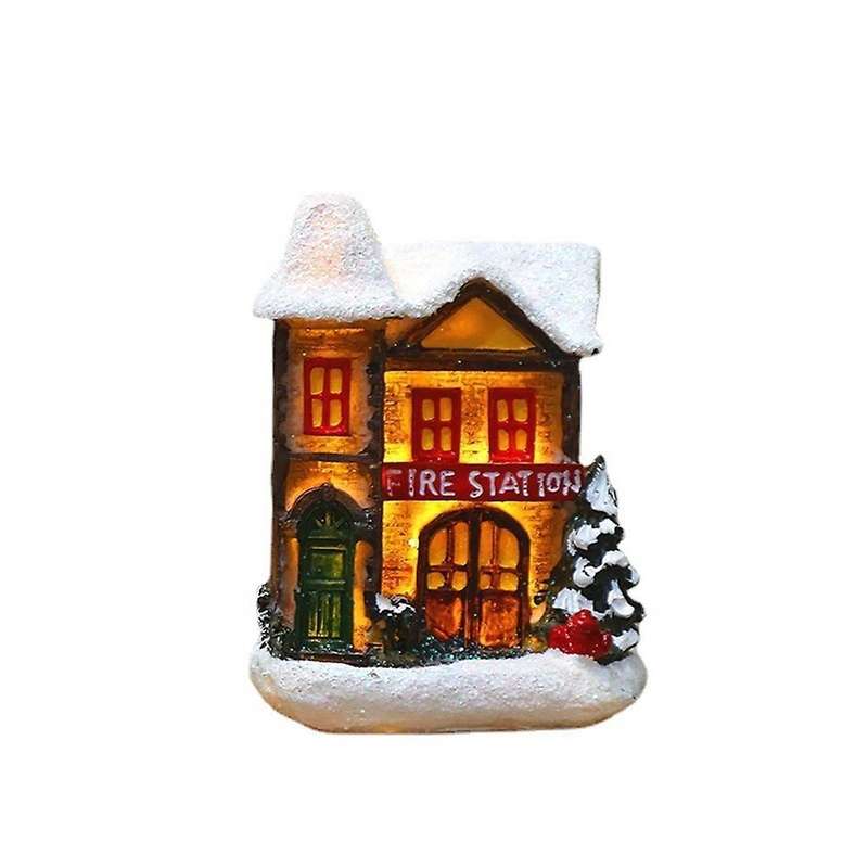 Christmas Luminous Small House Led Warm Lights European-style D