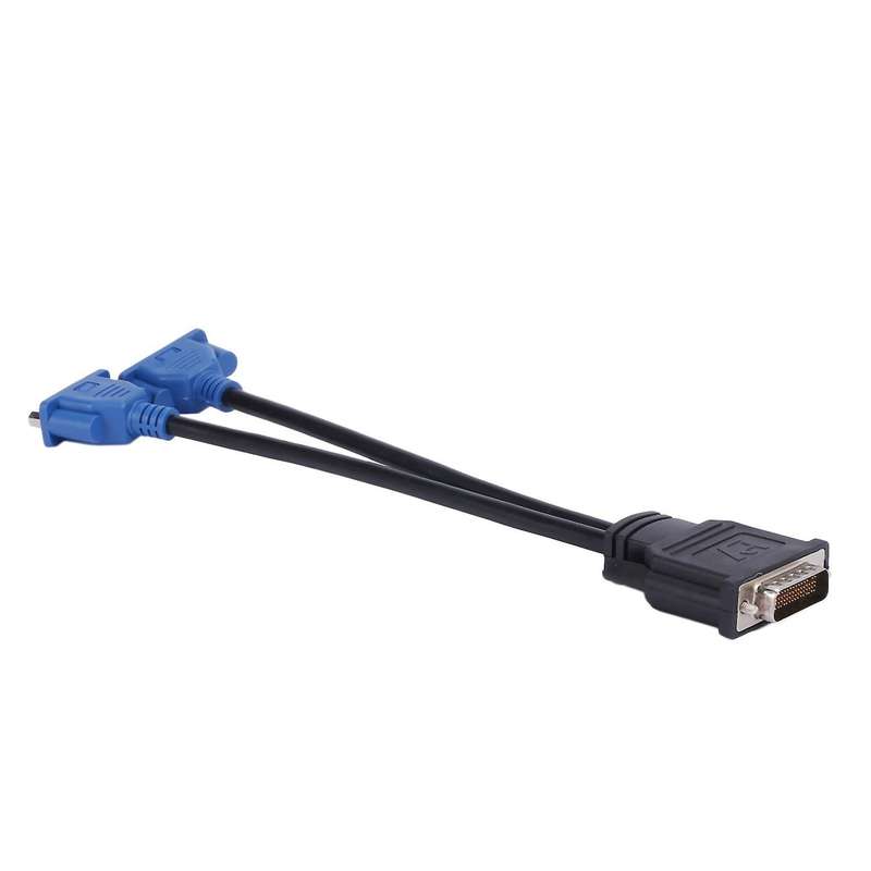 Dms-59 Pin Male to Dual Vga Female Y Splitter Adapter Cable
