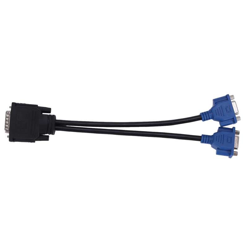 Dms-59 Pin Male to Dual Vga Female Y Splitter Adapter Cable