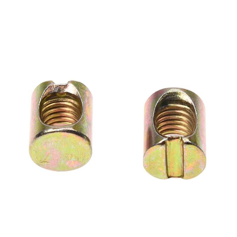 20 Pcs M8 Barrel Bolts Cross Dowel Slotted Furniture Nut for Beds
