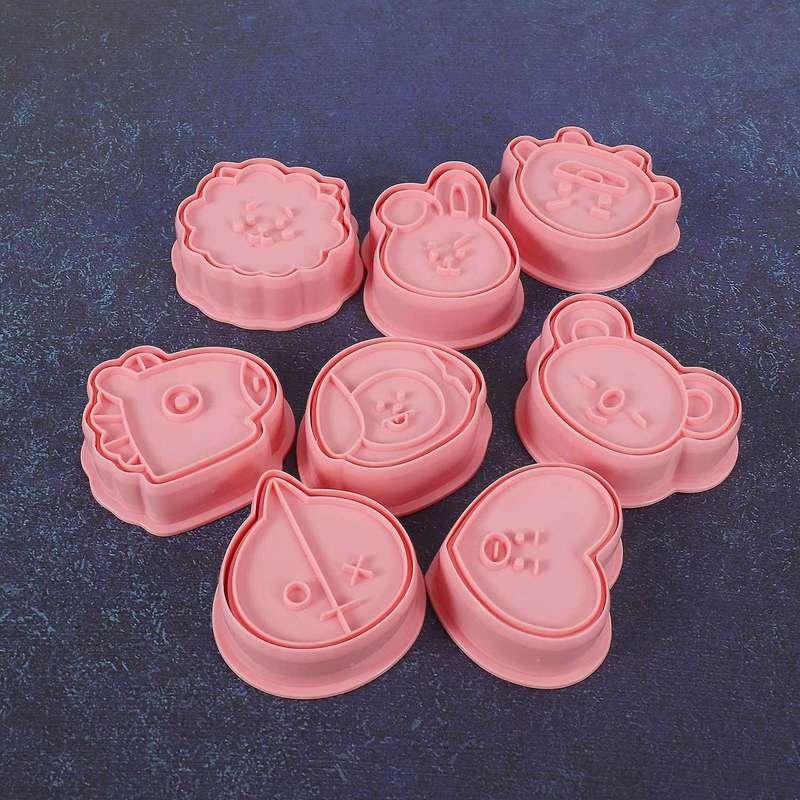 8pcs / Set Cartoon 3d Cookie Cutter Cookie Mould Baking Mould Cake