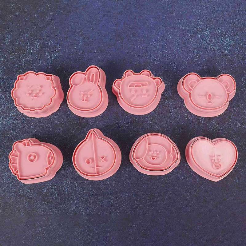 8pcs / Set Cartoon 3d Cookie Cutter Cookie Mould Baking Mould Cake