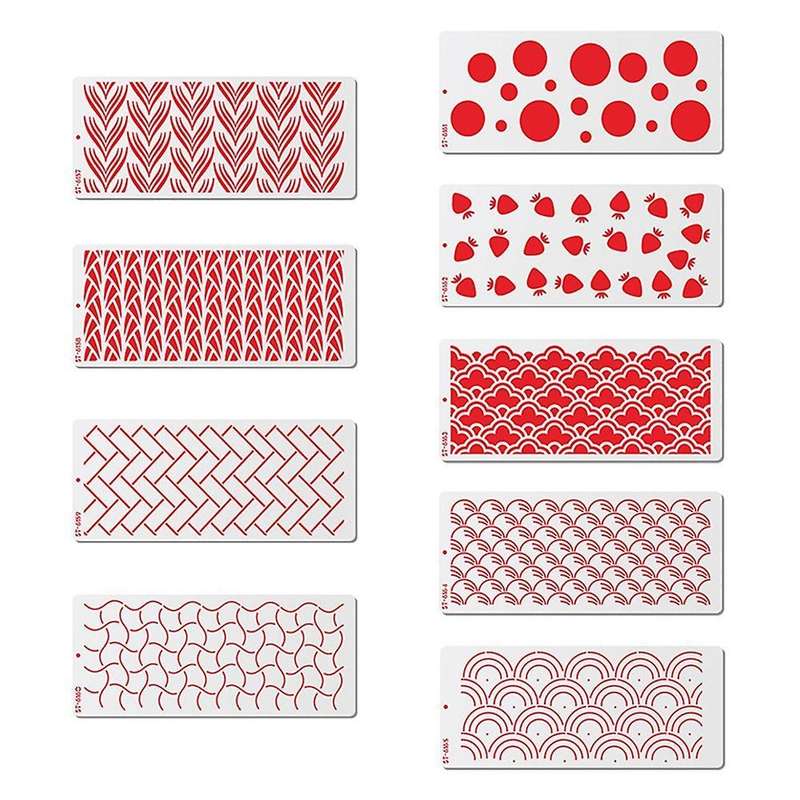 5pcs Wheat Ear Printing Sugar Sieve Mold Fondant Printing Template C