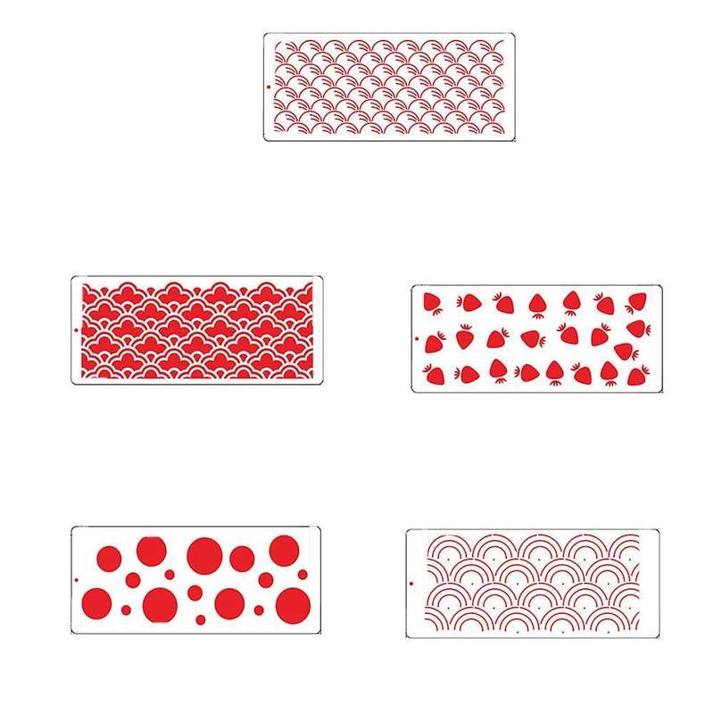 5pcs Wheat Ear Printing Sugar Sieve Mold Fondant Printing Template C