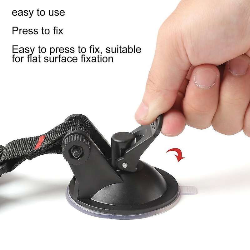 2 Pack Double Hooks Suction Cup Anchor with Securing Hook Black