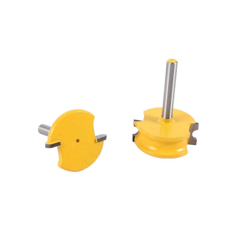 2 Pcs 8mm Shank Router Bit Set Cemented Carbide Milling Cutter Tools