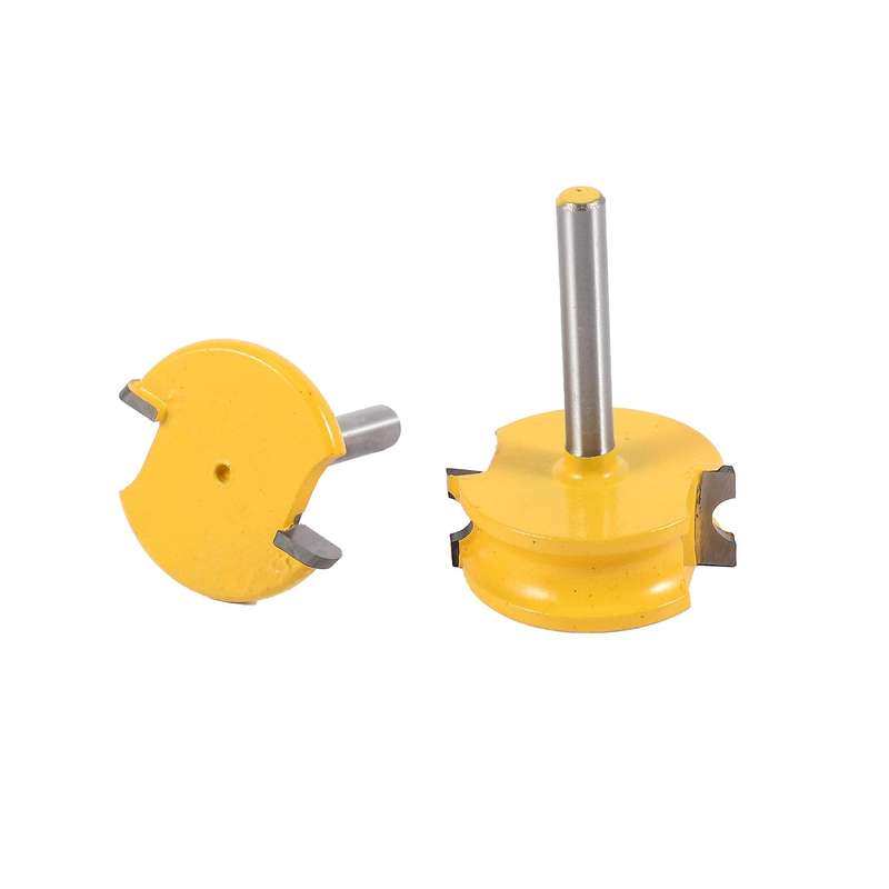 2 Pcs 8mm Shank Router Bit Set Cemented Carbide Milling Cutter Tools
