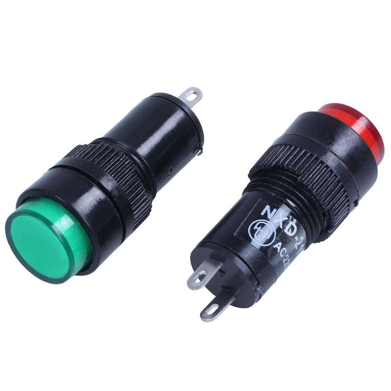 Ac 220 V 2 P Signal Lights Indicator Lights 12 Pcs
