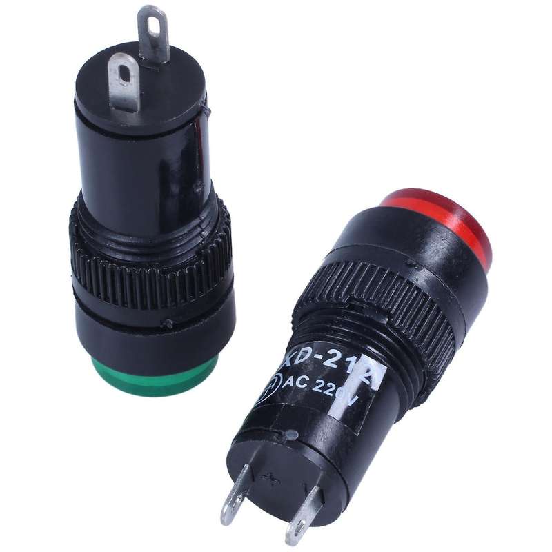 Ac 220 V 2 P Signal Lights Indicator Lights 12 Pcs