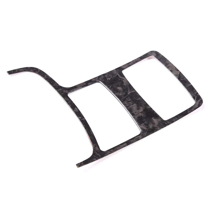 Car Real Carbon Fiber Gear Shift Mode Button Panel Cover