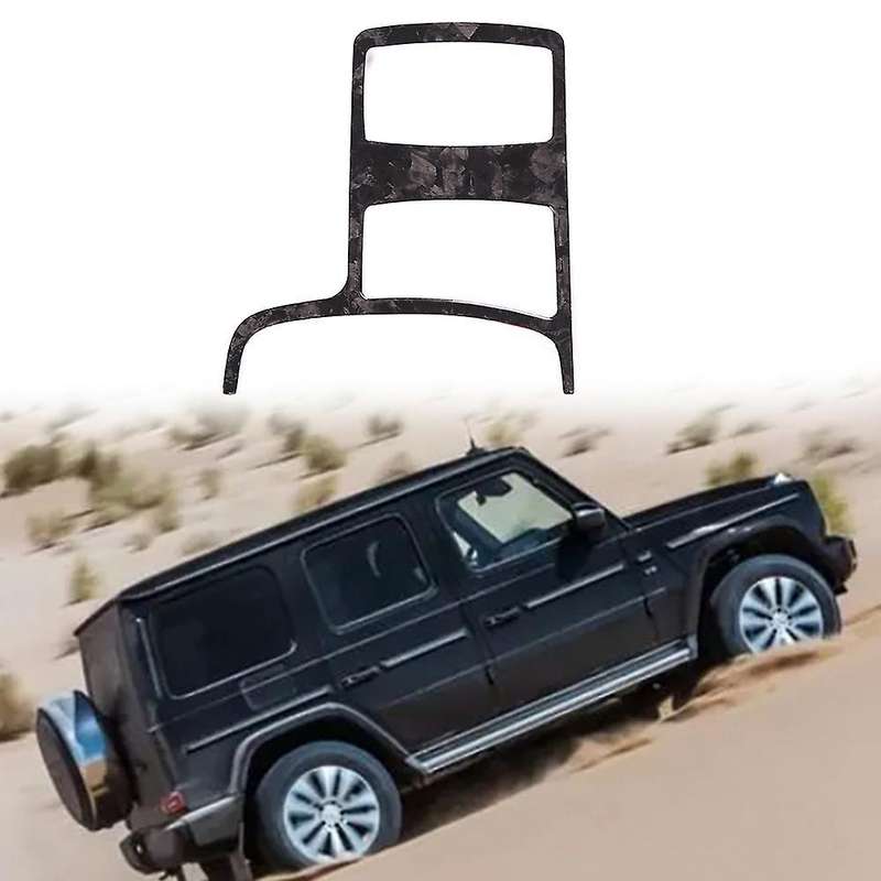 Car Real Carbon Fiber Gear Shift Mode Button Panel Cover