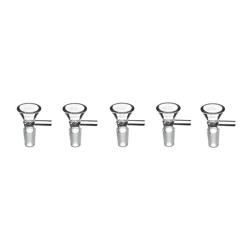 5 Pieces Of Glass Funnel Glass Bowl Adapter Manual Clear Dish Rack