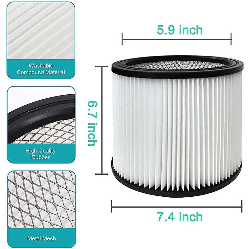 Replacement Filter for Shop Vac Filters 90304 90333 90350 Fits Most