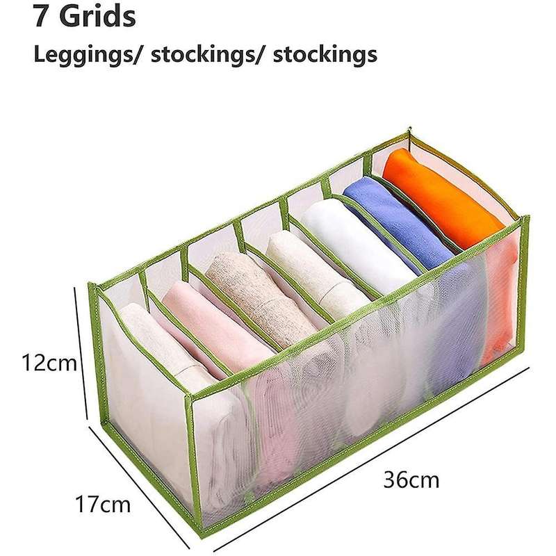 2pc Closet Storage Box with Jeans Compartment Separate Clothes Box