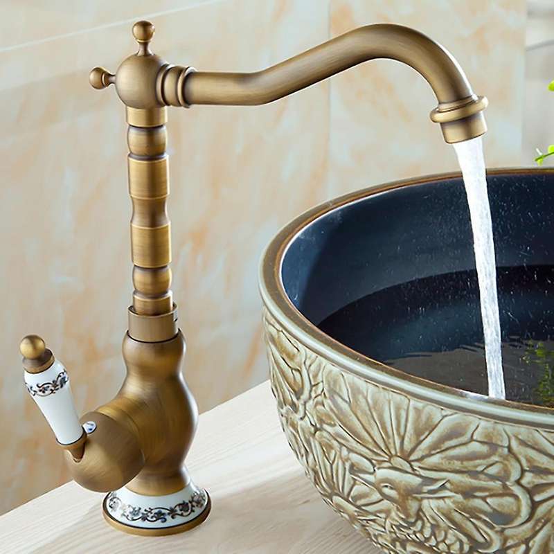 360 Degree Swivel Spout Basin Mixer Tap Kitchen Faucet 30.5cm