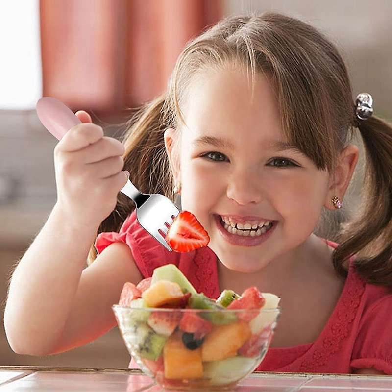 6 Pieces Stainless Steel Toddler Forks, Kids Cutlery Forks