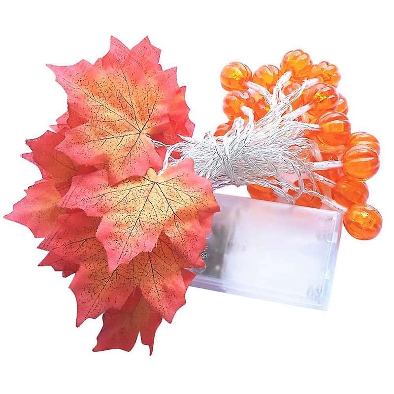 Autumn Decorations Led Maple Leaf Pumpkin Decoration Light Autumn