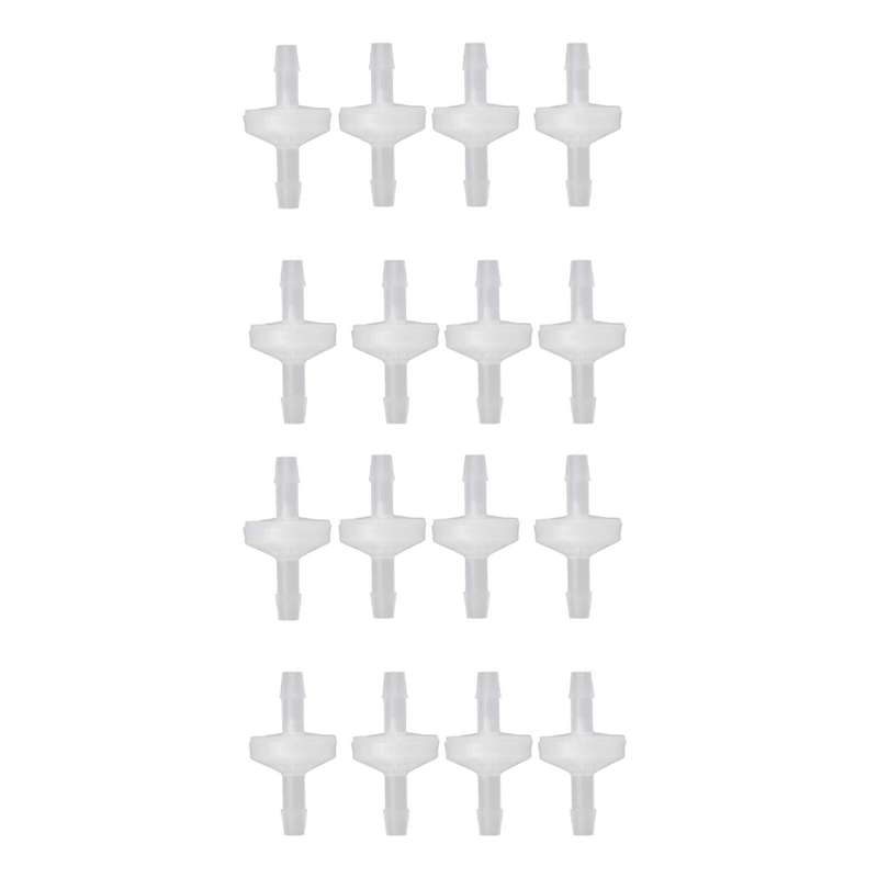 16 Pcs 1/4inch Check Valve 6mm Pvdf One Way Valve Inline Check Valve