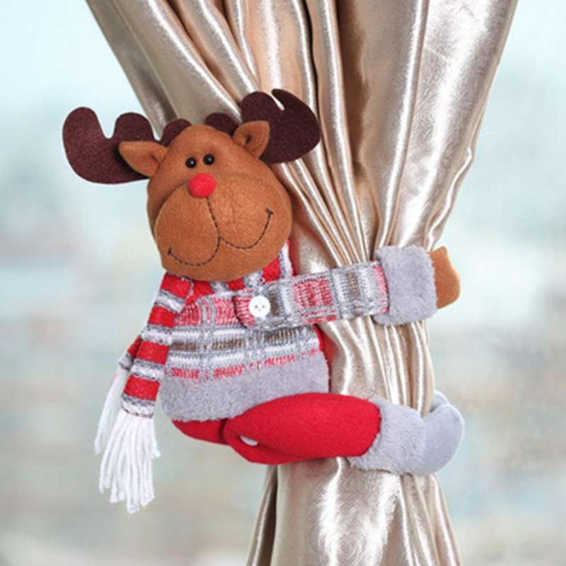 Christmas Curtain Frame Christmas Decoration Home Decoration C