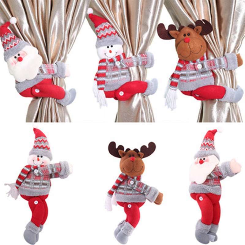 Christmas Curtain Frame Christmas Decoration Home Decoration C