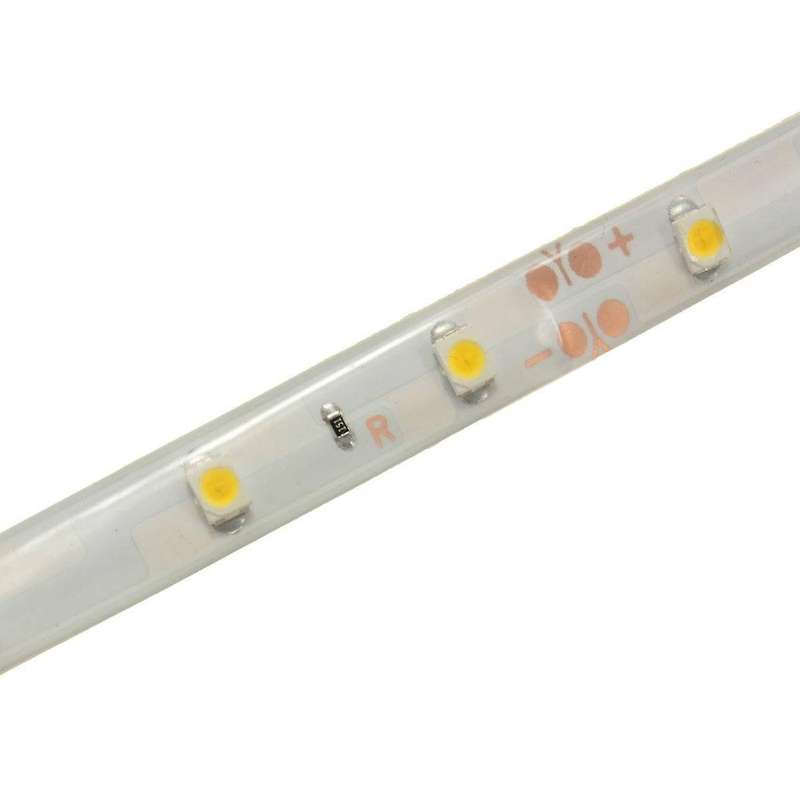 1m 60-3528 Smd Etanche Led Strip Lumineuse Dc12v(blanc Chaud)