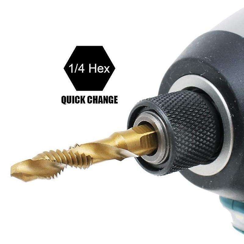 Drill Tap Bit, 6 Pack Combination Drill Tap Bit Set Screw Tapping Sae