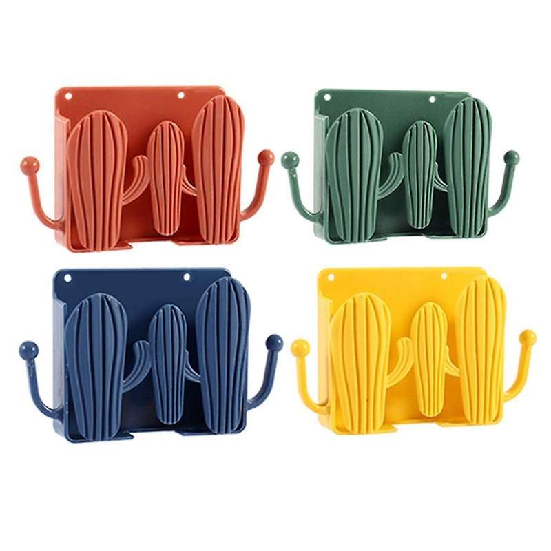 4pc/set Plastic Storage Box, Remote Control Mobile Phone Plug Holder