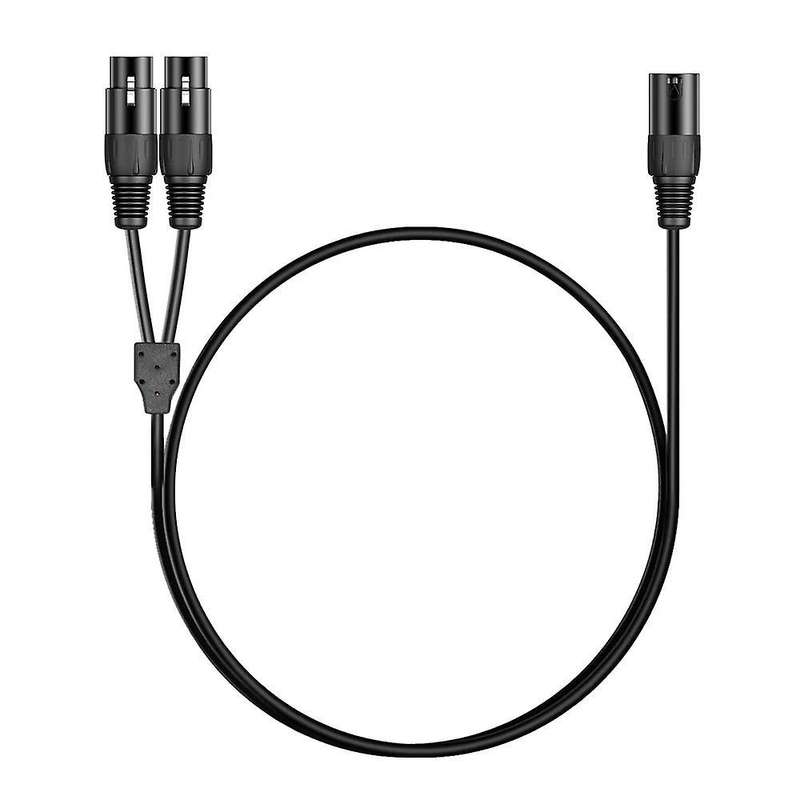 Xlr Splitter Cable 3-pin 1 Xlr Female to Dual Xlr 2 Male Patch Cable