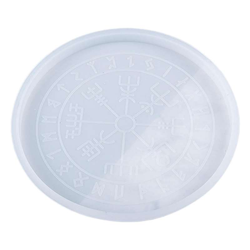 Diy Divination Pad Astrology Compass Silicone Mold (rune Disc Large)