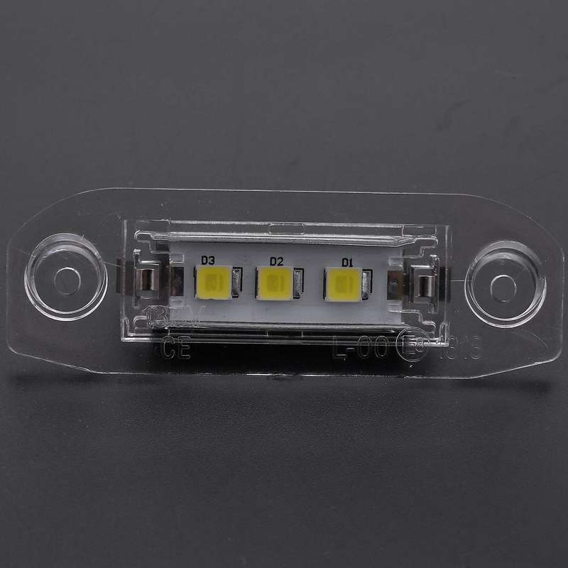 2pcs Led License Plate Light for Volvo S40 S60 S80 Xc70 Xc90