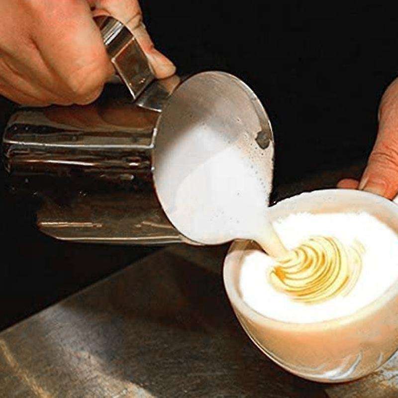 350ml Stainless Steel Latte Frothing Pitcher Cup with Scale Garland